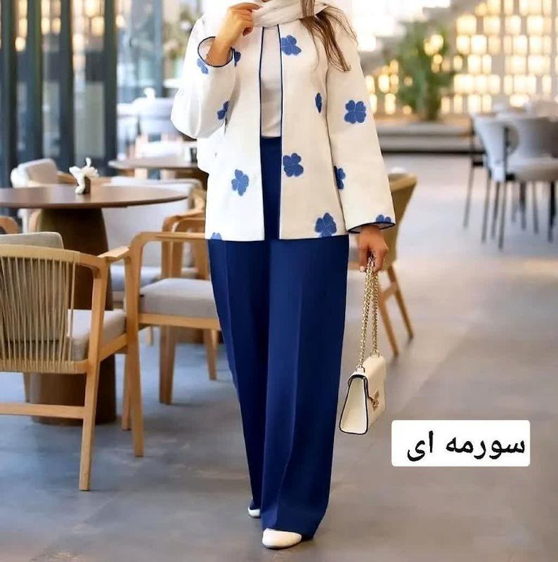 کت شلوار گلدار