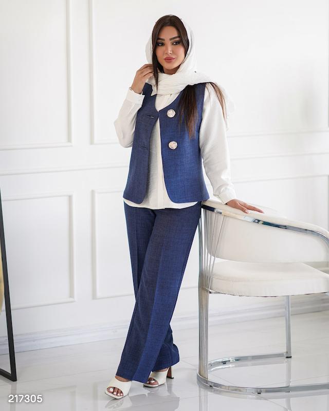 ست زنانه گلاره شلوار جلیقه شومیز