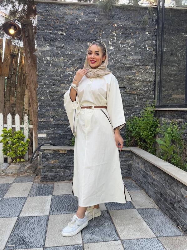 ست زنانه نیلو پانچو دامن