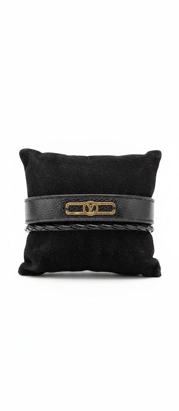 دستبند چرمی طلا 