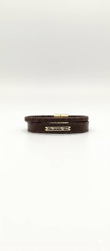 دستبند چرمی طلا