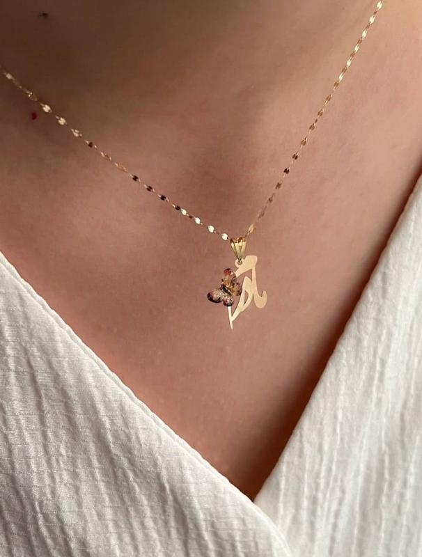 پلاک طلا مادرم پروانه 