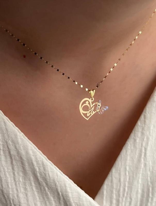 پلاک طلا مامان پروانه 