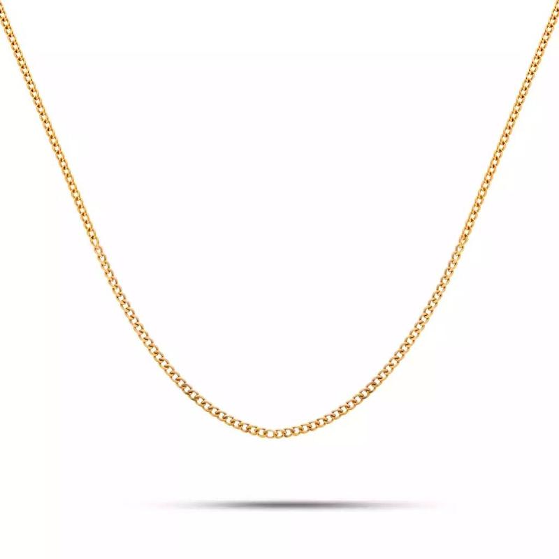 زنجیر طلا  کارتیر ابریشمی 45 سانت