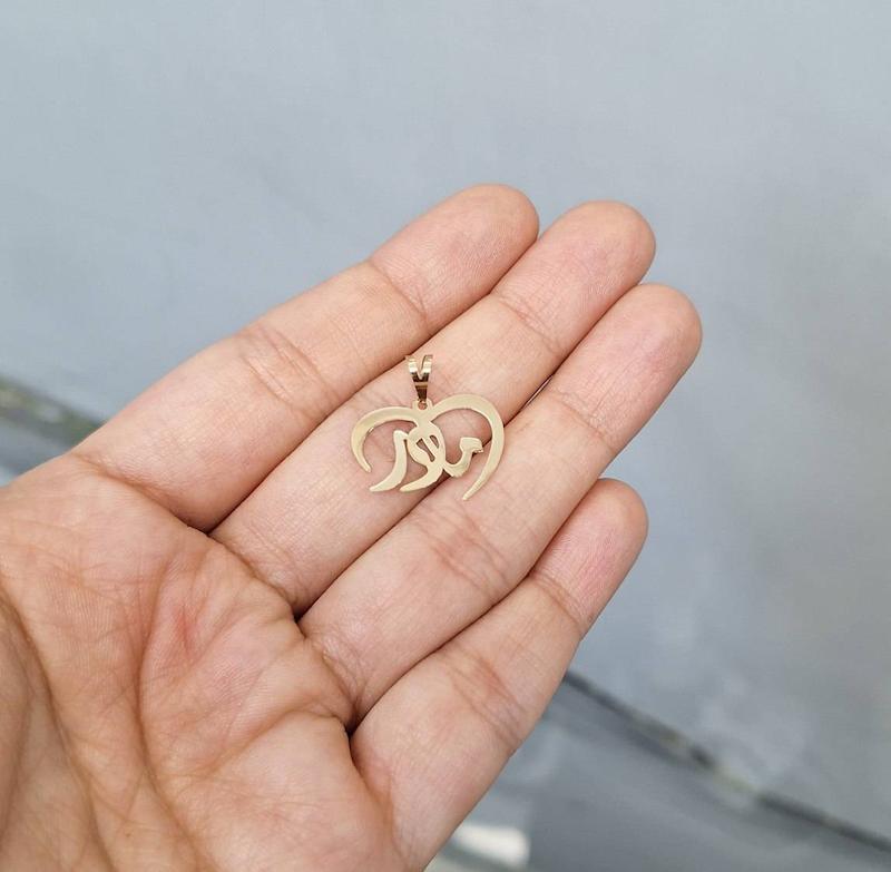 پلاک طلا مادر قلب