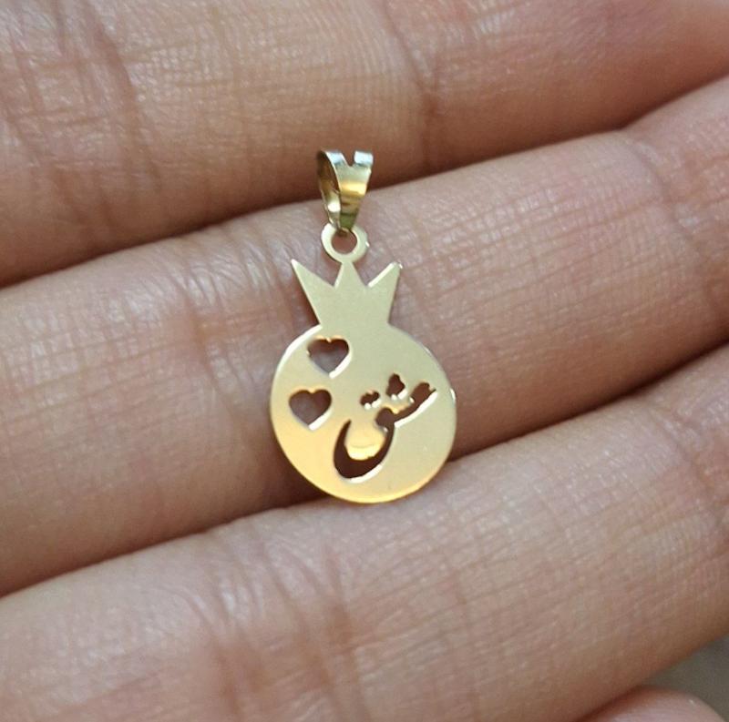 پلاک طلا انار عشق یلدایی