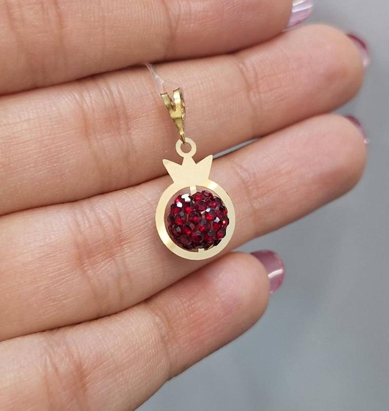 پلاک طلا انار یلدایی 