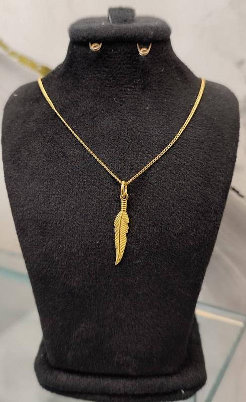 پلاک طلا 18عیار طرح پر