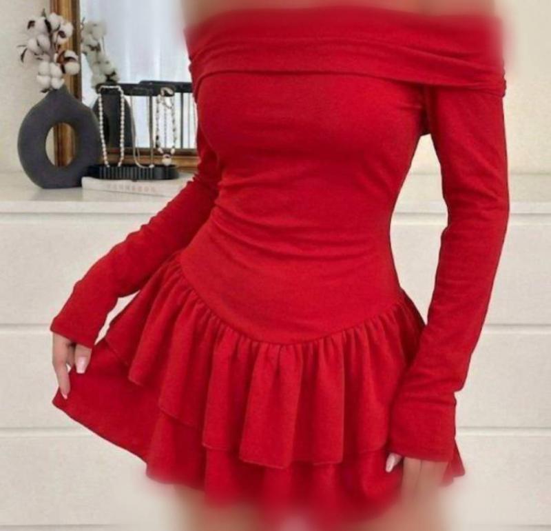 پیراهن یقه آف شولدر عروسکی
