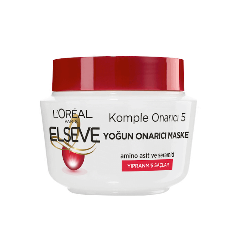 ماسک مو لورال مدل Komple Onarici 5 مناسب موهای آسیب دیده حجم ۳۰۰ میل