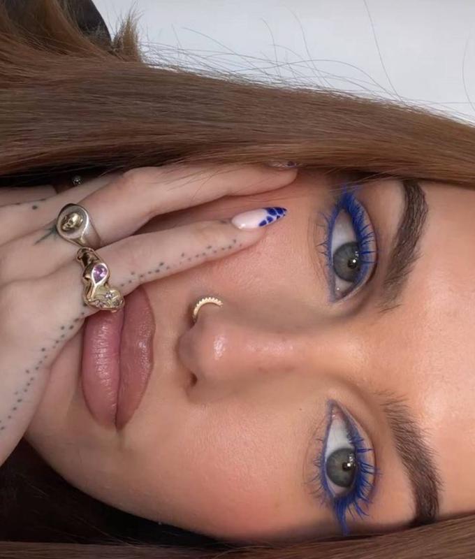 ست ریمل و خط چشم آبی