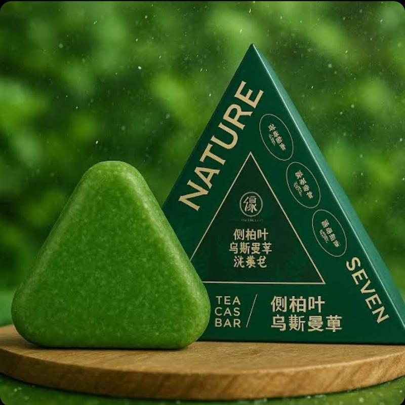 صابون مثلثی . شامپو بار Nature