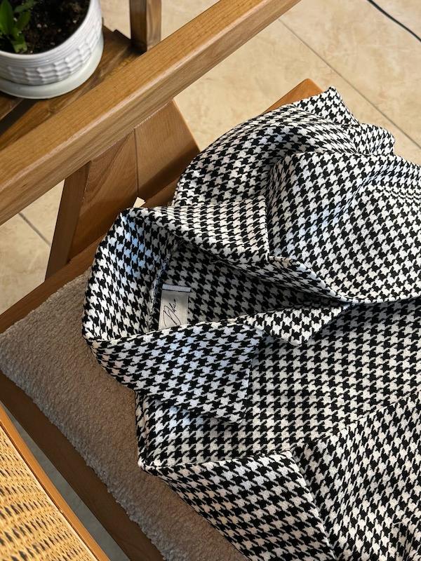 کت پیچازی سفید مشکی