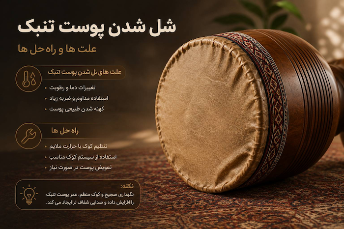 شل شدن پوست تنبک