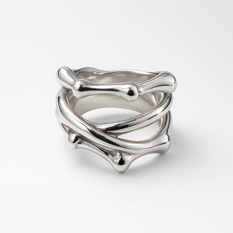 انگشتر نقره مدل آرال