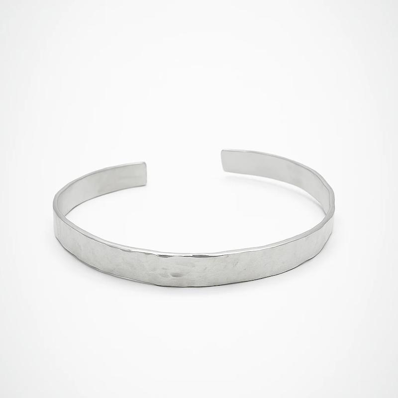 بنگل نقره مدل چکشی مینیمال