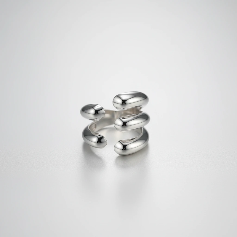 انگشتر نقره مدل الیسار