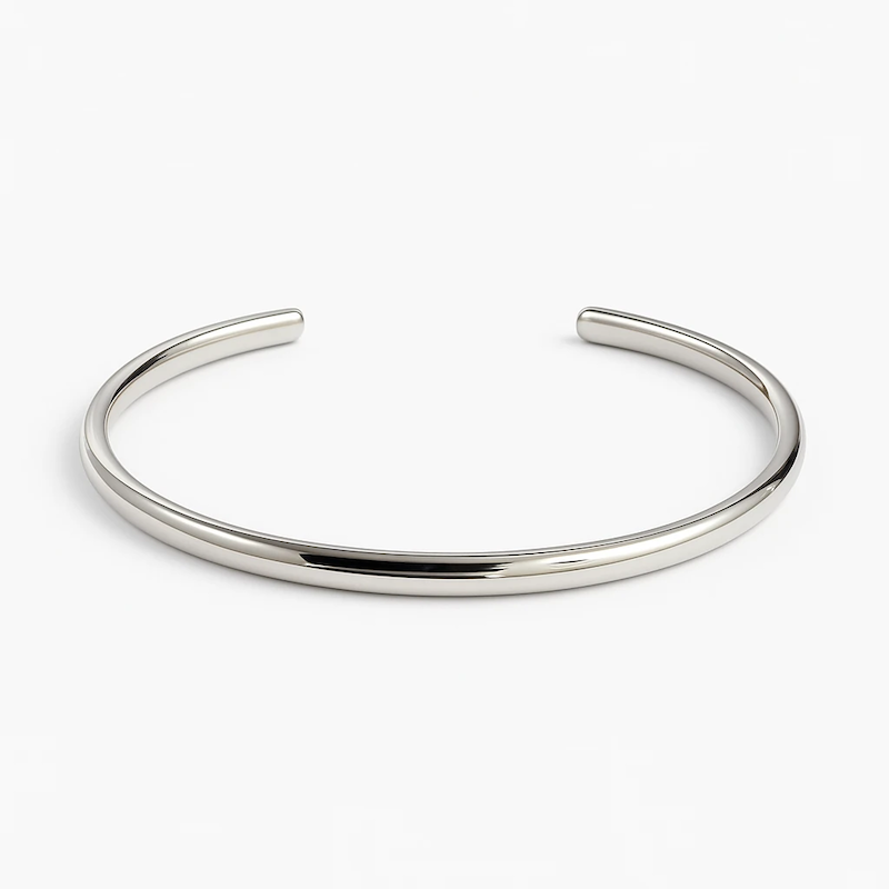 بنگل نقره مدل کیمین مینیمال