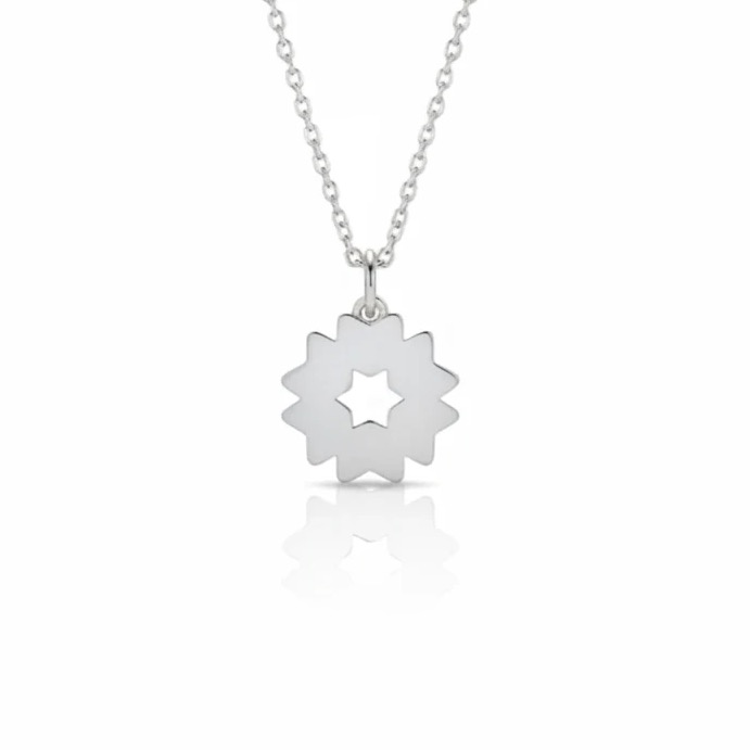 آویز نقره زنانه مدل ستاره مینیمال