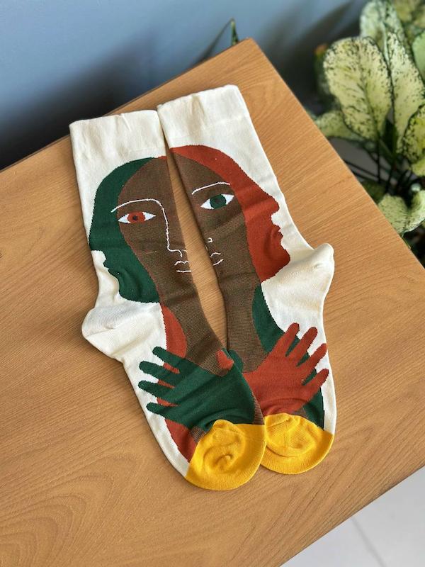 جوراب هنری زنانه Three Face کد 1442