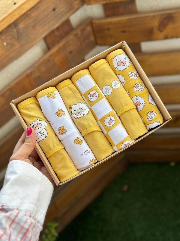 شورت عروسکی 2XL ببعی زرد کد 1537