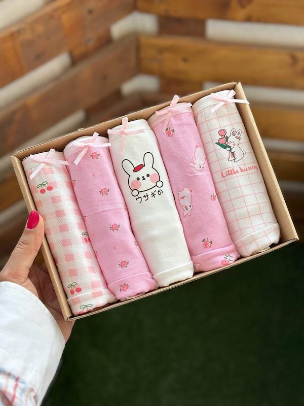 شورت عروسکی خرگوش صورتی 🐇🩷 کد1616