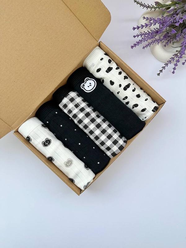 شورت عروسکی  مشکی میلکی🐼🥛 کد1073