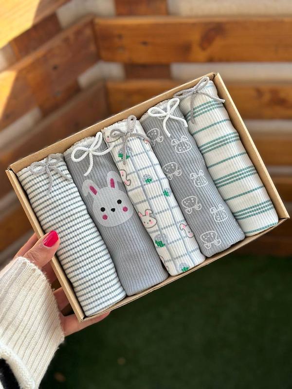 شورت عروسکی 3XL خرگوش طوسی کد 1711