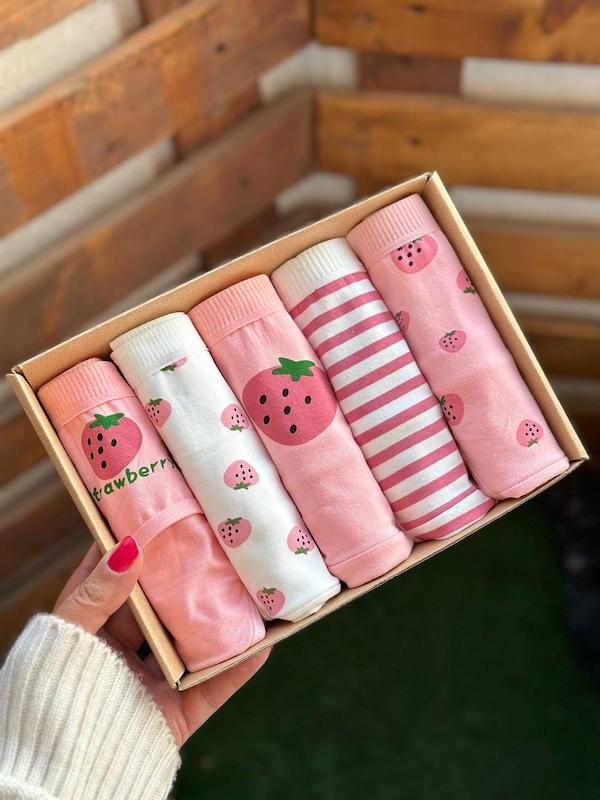 شورت عروسکی توتفرنگی صورتی🍓💝 کد1060