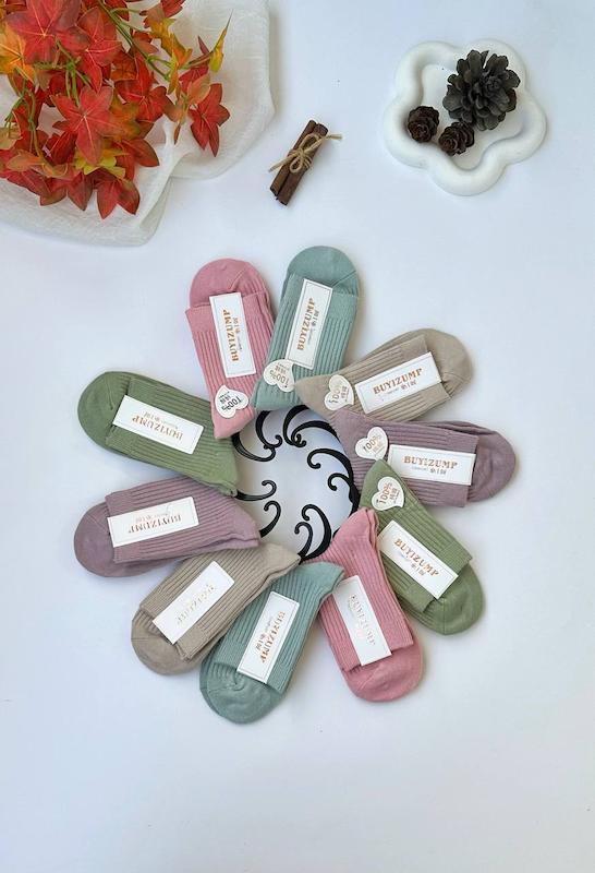 جوراب نیم ساق کبریتی مارشمالو کد1715