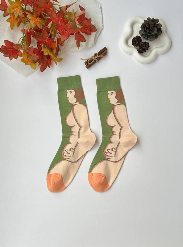 جوراب هنری زنانه قجری کد 1735