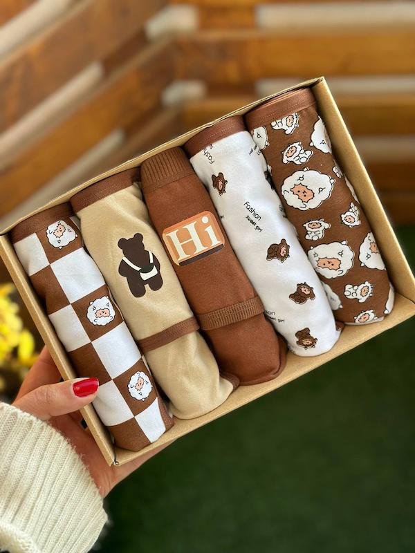 شورت عروسکی  3XL براونی کد1741