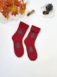 جوراب نیم ساق حوله ای کریسمسی کد 1745