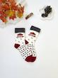 جوراب نیم ساق حوله ای کریسمسی کد 1745