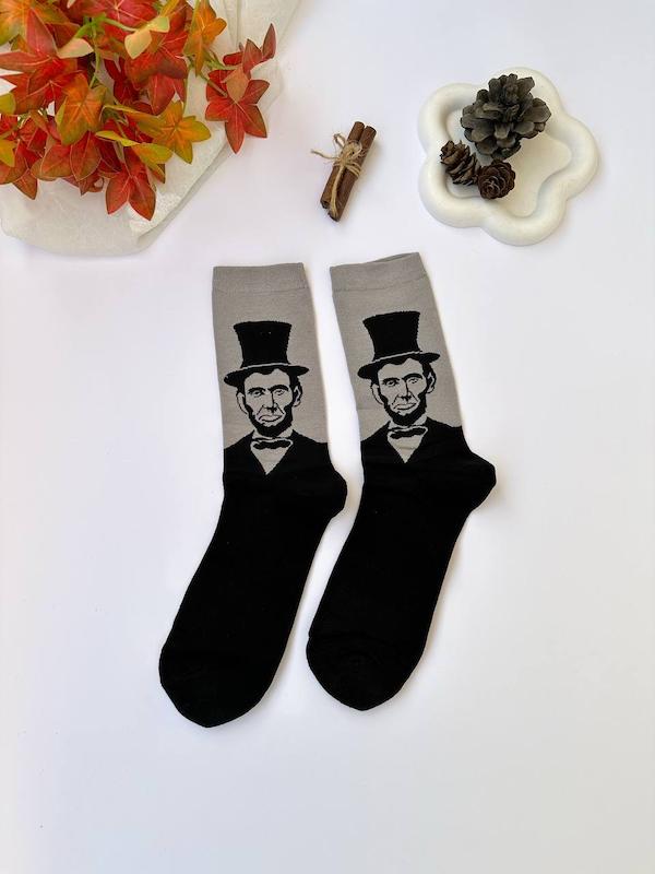 جوراب هنری مردانه آبراهام لینکلن کد1752