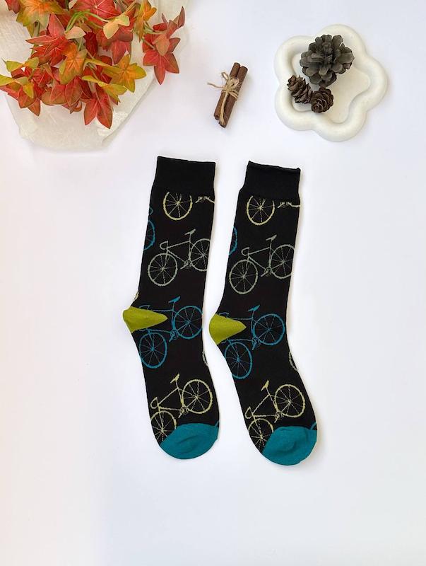 جوراب هنری مردانه دوچرخه کد 1731