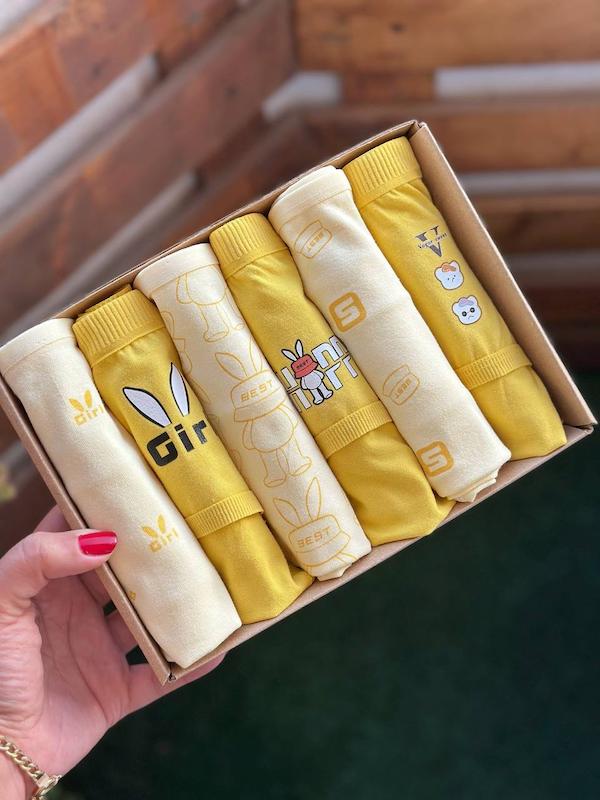 شورت عروسکی  3XL خرگوش زرد کد1757