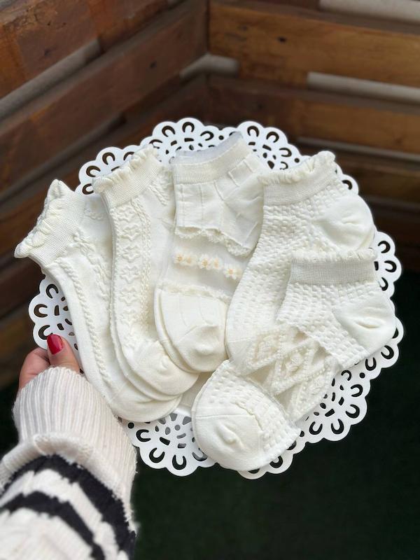 جوراب مچی شیشه ای بابونه کد 1546