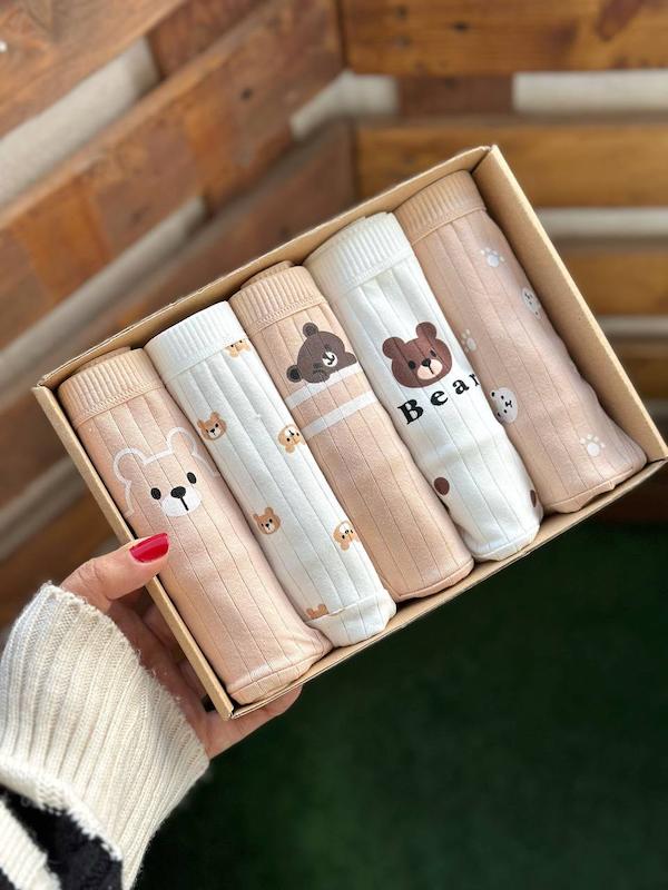 شورت عروسکی XL تدی کاراملی کد1191