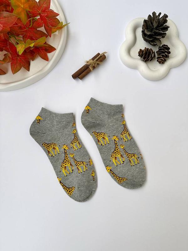 جوراب هنری مچی زرافه کد1794