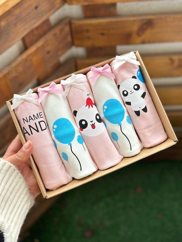 شورت عروسکی 2XL پاندا و بادکنک کد1810