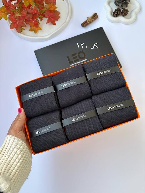 جوراب مردانه LEO کد 120