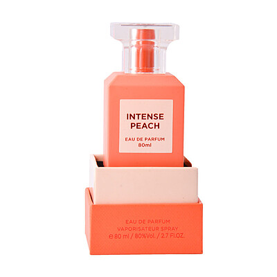 ادو پرفیوم فراگرنس ورد اینتنس پیچ Fragrance world intense peach زنانه و مردانه حجم 80 میلی لیتر