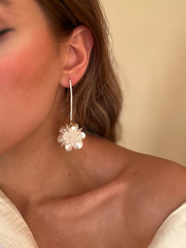 گوشواره طلایی مرواریدی