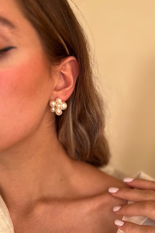 گوشواره طلایی مرواریدی