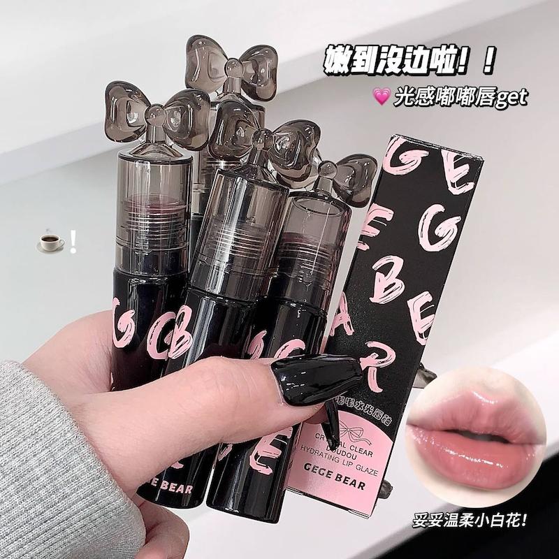 لیپ گلاس کریستالی Gege bear🖤💕