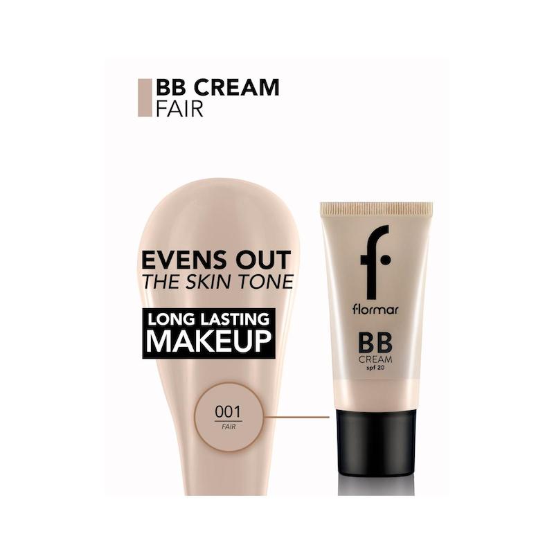 BB کرم SPF20 فلورمار flormar رنگ Fair - SPF 20 ( 001)