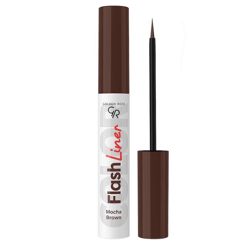 خط چشم مویی قهوه ای گلدن رز مدل Flash liner رنگ Mocha brown 