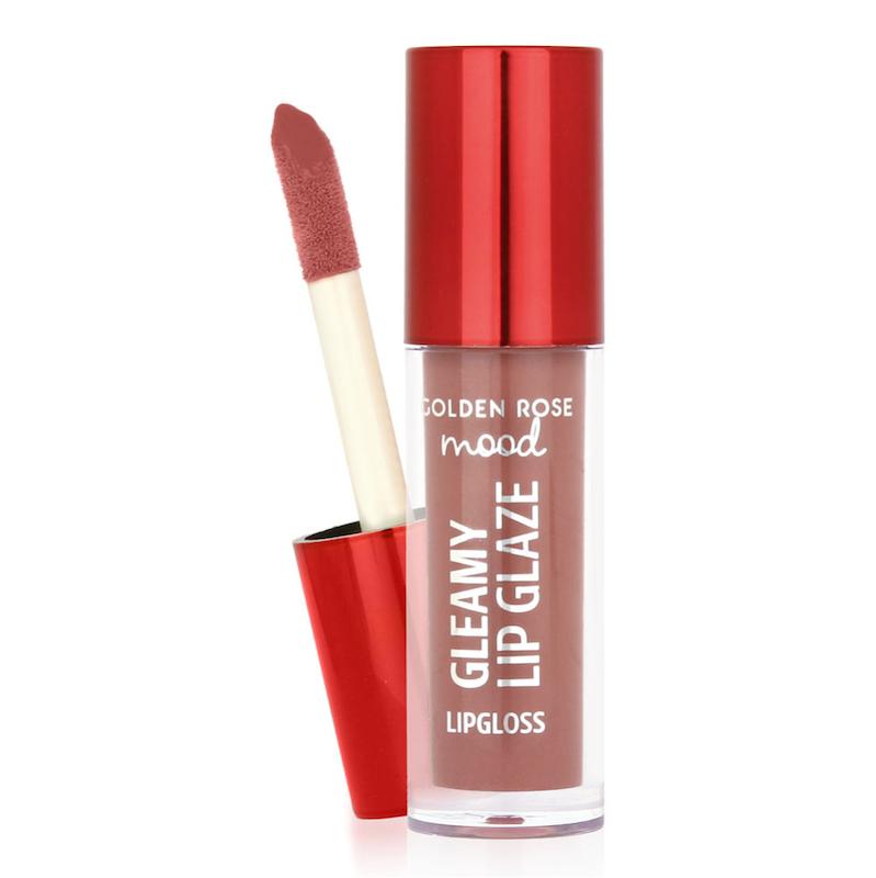 لیپ گلاس مدل Mood  Gleamy Lip Glaze Lipgloss گلدن رز کد 201