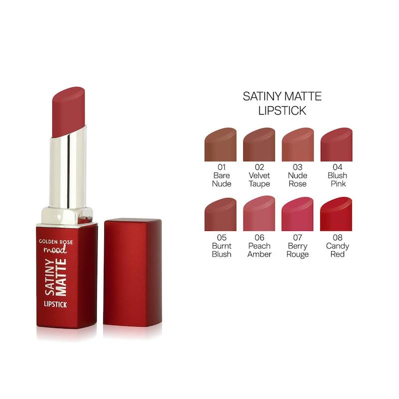 رژلب Satiny Matte گلدن رز کد 03